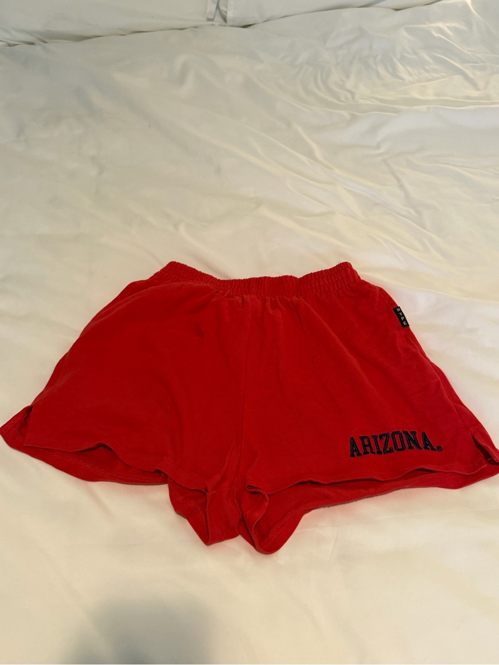 Arizona Red Women’s Athletic Shorts with Elastic Waist